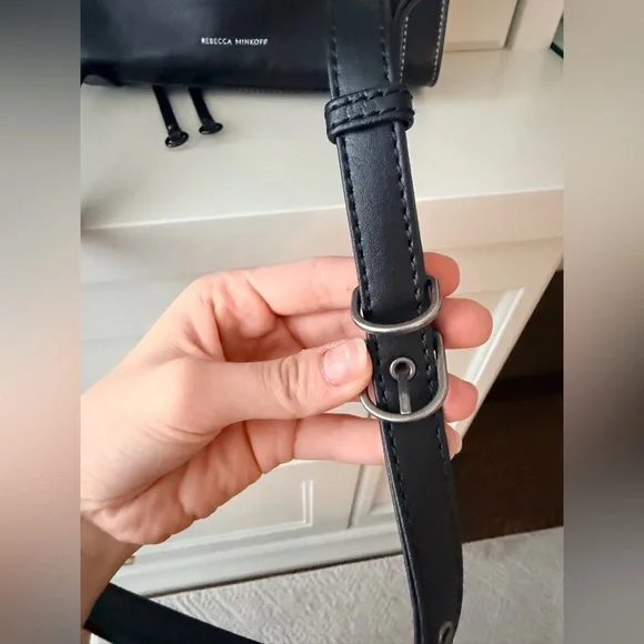 REBECCA MINKOFF MAB Studded Leather Crossbody Purse Bag Women’s Black NEW - Picture 14 of 15